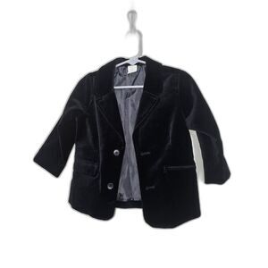 H&M Black Velour Baby Blazer Jacket 12-18M | Little Gentleman - Gently Used